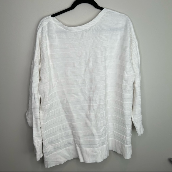 CJ banks white sweater size 2X - Picture 5 of 8